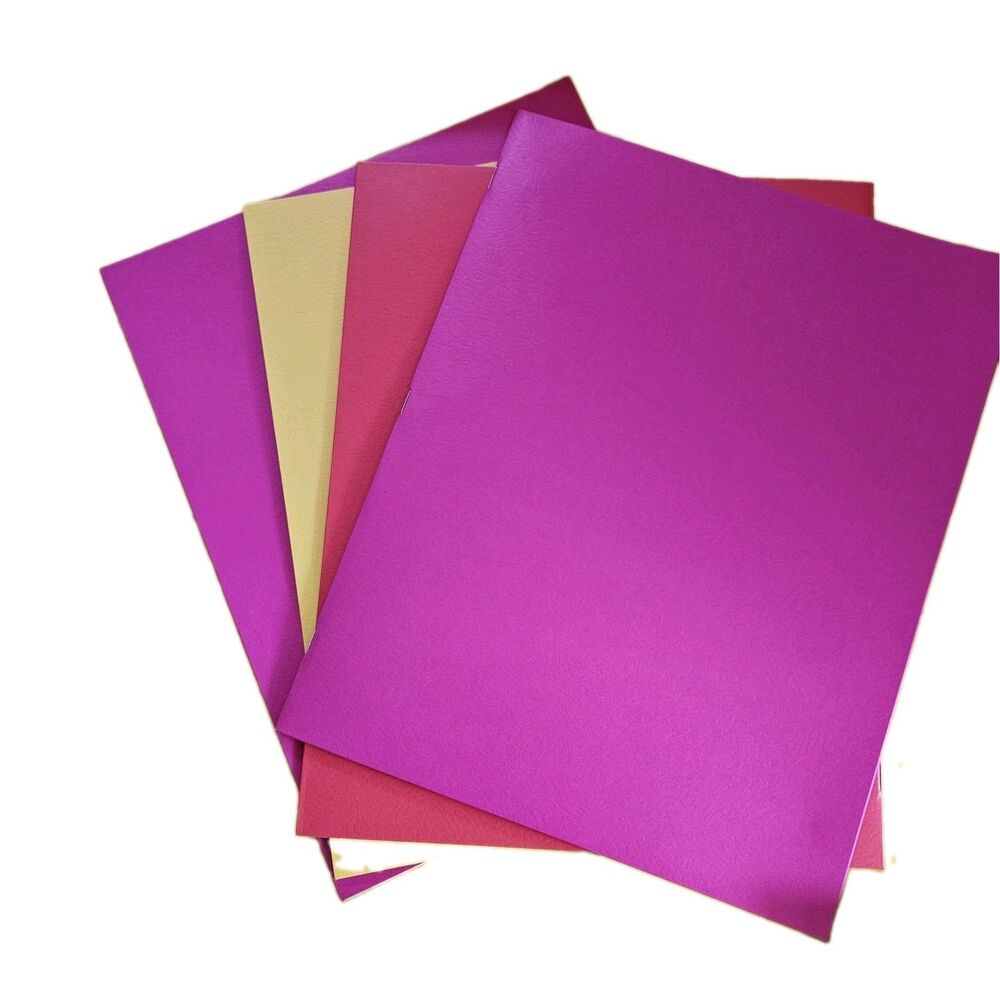 Staples 2-Pocket Paper Folder with Fasteners Multi Colors 2 Pink, Yellow And Red
